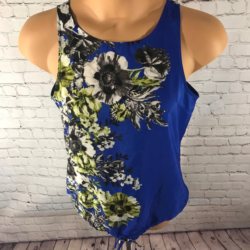 Tinley Road Women's Blue Top Sleeveless Blouse M